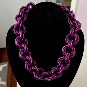 Purple Chain Link Necklace— wow!!